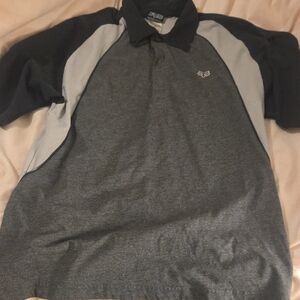 Fox Charcoal and Black Polo Shirt